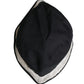 Black Cotton Plastic Fisherman Bucket Capello Hat