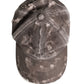 Men Brown Cotton Distressed Baseball Capello Hat