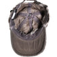 Men Brown Cotton Distressed Baseball Capello Hat