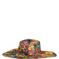 Men Multicolor Brocade Wide Brim Fisherman Capello Hat