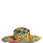 Men Multicolor Brocade Wide Brim Fisherman Capello Hat