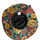 Men Multicolor Brocade Wide Brim Fisherman Capello Hat