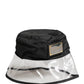 Men Black Plastic Fisherman Bucket Capello Hat