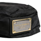 Men Black Plastic Fisherman Bucket Capello Hat