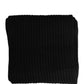 Black Cashmere Knitted Men Neck Warmer One Size Scarf