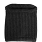 Black Cashmere Knitted Men Winter Neck Warmer Hat