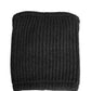 Black Cashmere Knitted Men Winter Neck Warmer Hat