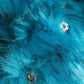 Blue Modacrylic Fur Women Bucket Capello Hat