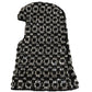 Black Wool Crystal Embellished Balaclava Hat