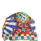 Multicolor Carretto Motif Turban Headwear Hat