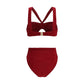 Bordeaux Polyester Bikini