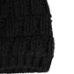 Black Acrylic Knitted Fur Winter Beanie
