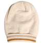 Beige Cashmere Knitted Women Winter Beanie Hat