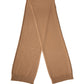 Brown Cashmere Knitted Men Neck Warmer One Size Scarf