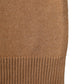Brown Cashmere Knitted Men Neck Warmer One Size Scarf