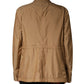 Brown Single Breasted Layered Coat Jacket