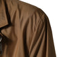 Brown Single Breasted Layered Coat Jacket
