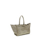 Beige Calf Leather Bos Taurus Shoulder Bag