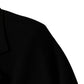 Black Double Breasted 2 Buttons Suit Jacket