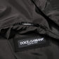 Men Black Hooded Full Zip Bomber Jacket