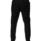 Black Cotton Skinny Men Jogger Trouser Pants