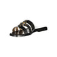 Black Leather Women's Sandal