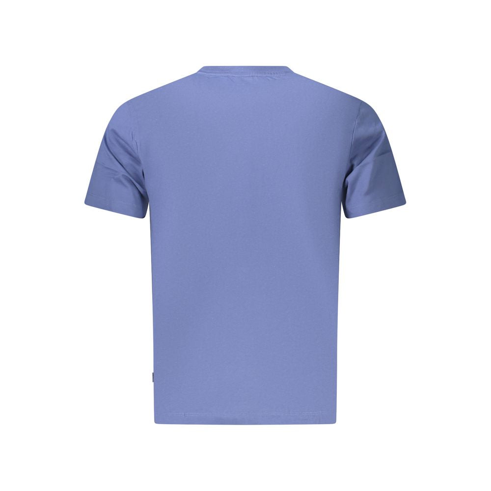 "Blue Cotton Men T-Shirt"