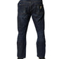 Dark Blue Washed Skinny Cotton Denim  Jeans