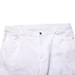 White Straight Mid Waist Denim Trouser Jeans