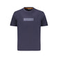 Blue Cotton Men T-Shirt