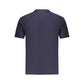 Blue Cotton Men T-Shirt