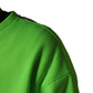 Green Patchwork Heart Men Sweatshirt Sweater