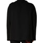 Black Cotton Crew Neck Sweatshirt  Sweater