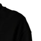 Black Cotton Crew Neck Sweatshirt  Sweater