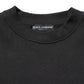 Black Cotton Crew Neck Sweatshirt  Sweater