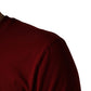 Maroon Cotton Crew Neck Short Sleeves T-shirt