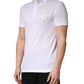 White Collared Short Sleeves Men Polo T-shirt