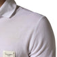 White Collared Short Sleeves Men Polo T-shirt