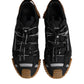 Black Logo Lace Up Low Top NS1 Sneakers Shoes