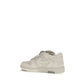 Beige Calf Leather Bos Taurus Low Top Sneakers