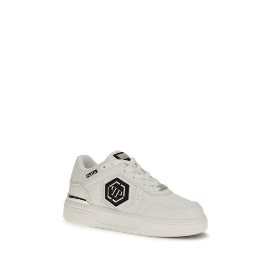 White Calf Leather Bos Taurus Athletic Sneakers