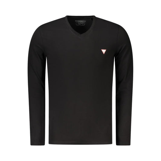Black Cotton Men T-Shirt