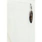 White Cotton Casual Pants