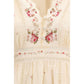 Beige Linen Casual Dress