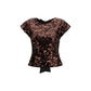 Brown Polyester Blouse
