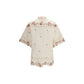 Beige Linen Pattern Shirt