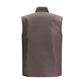 Brown Polyamide Sleeveless Jacket