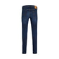 Blue Cotton Skinny Jeans