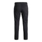 Black Cotton Casual Pants
