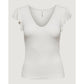 Cream Viscose T-Shirt